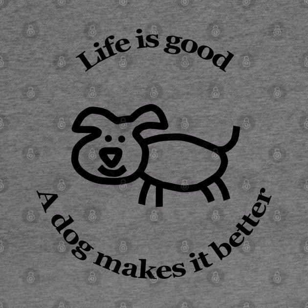 Dog Makes it Better Animals Quote by ellenhenryart